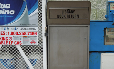 Library Book Drop at Beechmont, KY Stewart's Foodliner location